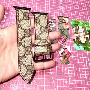 💜 GG Apple Watch band strap classic monogram Hand crafted with 🫶